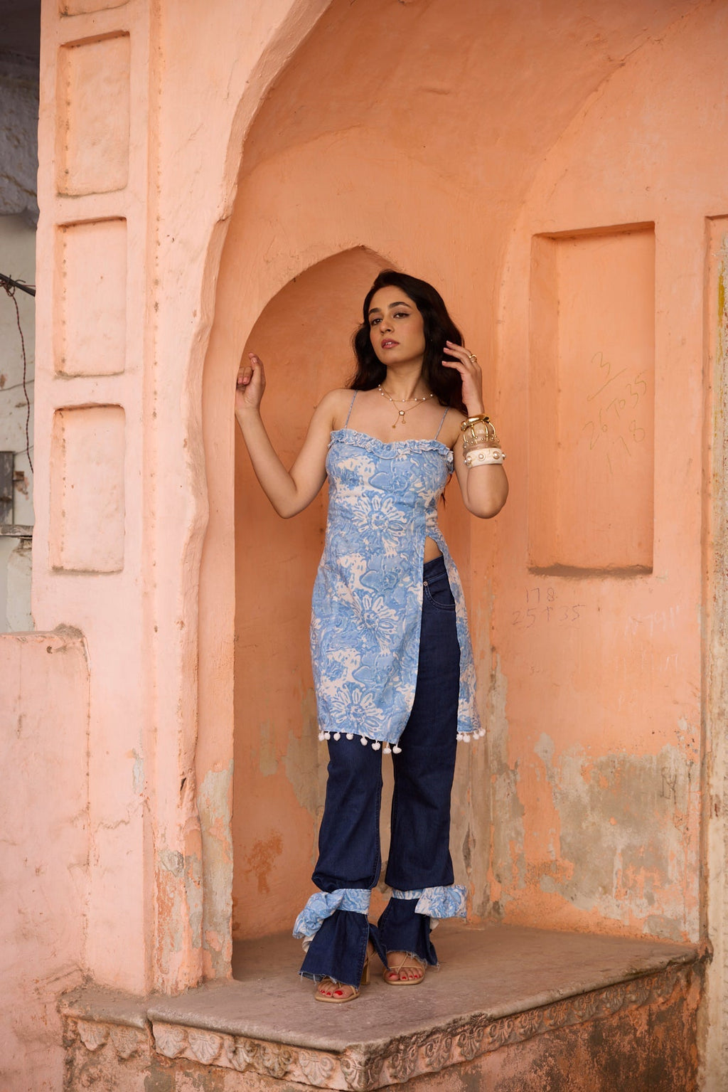 Block print kurti