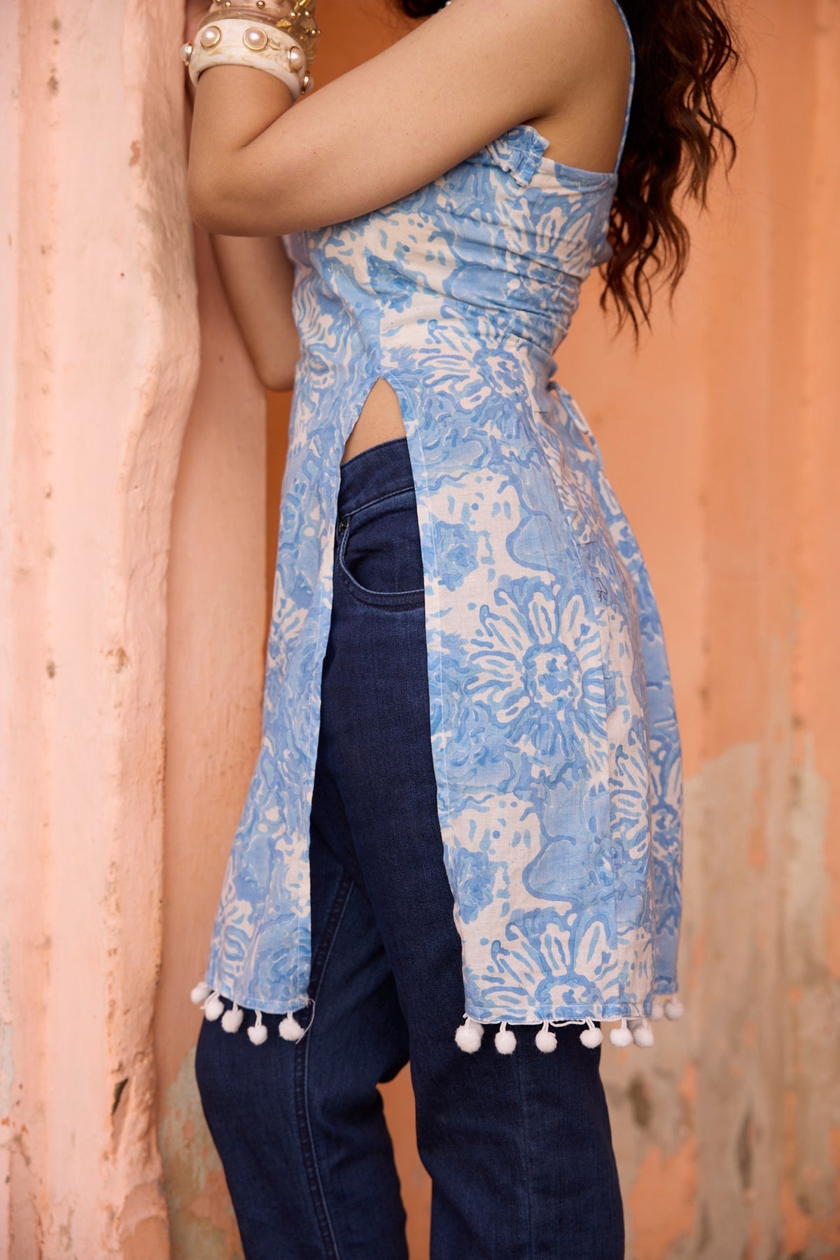 Block print kurti